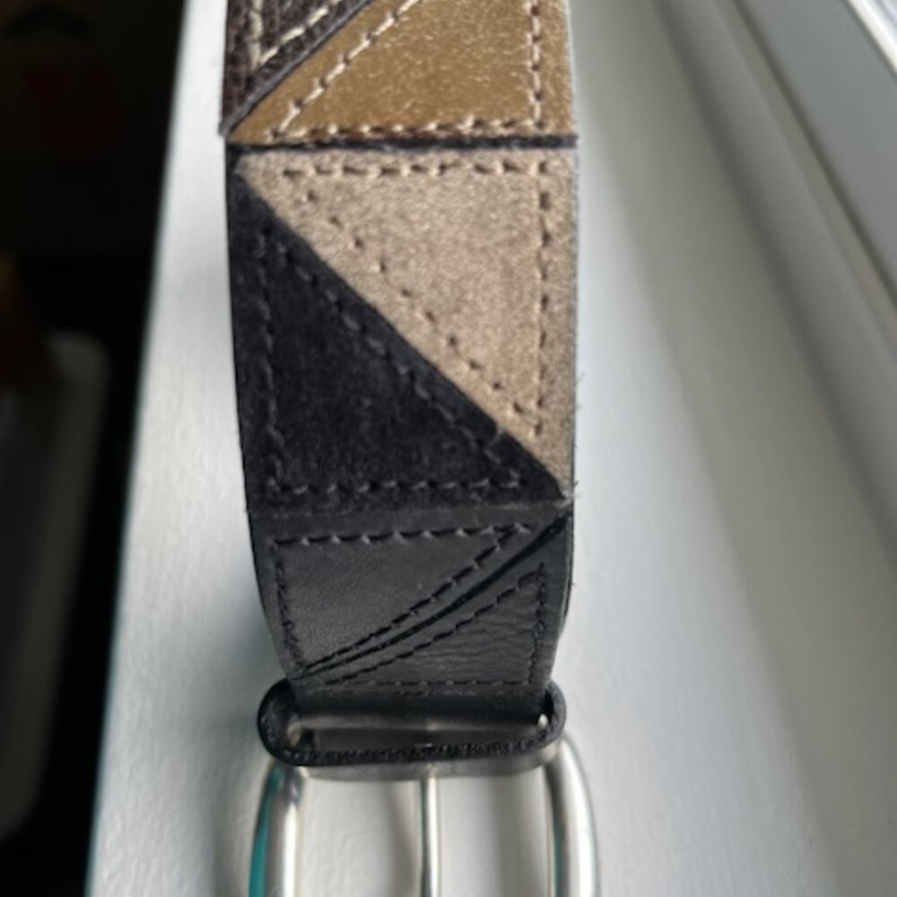 FOSSIL patchwork leather belt. - Picture 3 of 6